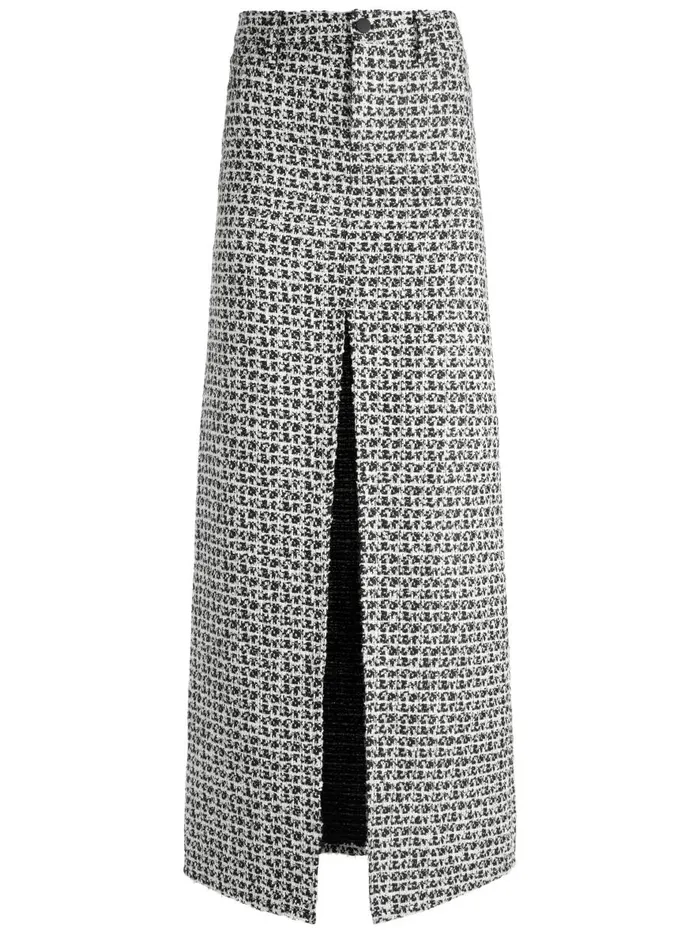 Skirts Women Alice Olivia RYE TWEED MAXI SKIRT Blackoff White