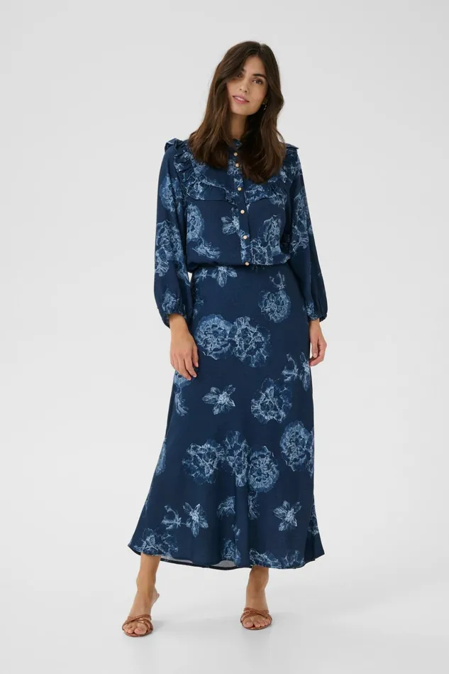 Skirts Women CULTURE CUalexa Skirt Blue Flower