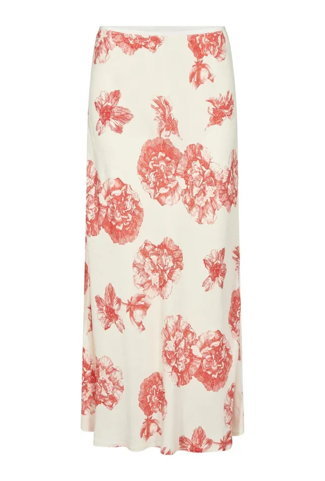 Skirts Women CULTURE CUalexa Skirt Offwhitered Flower