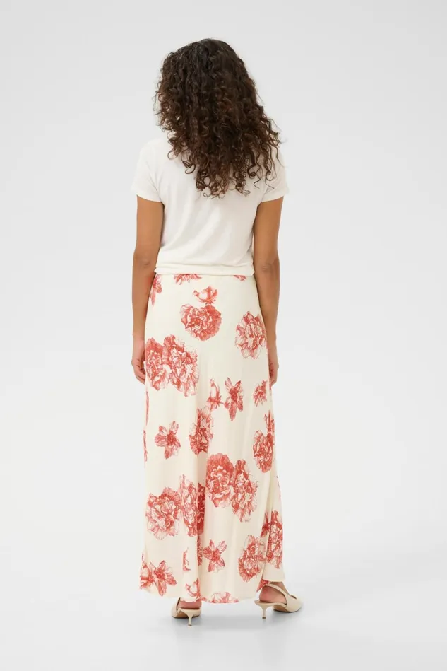 Skirts Women CULTURE CUalexa Skirt Offwhitered Flower