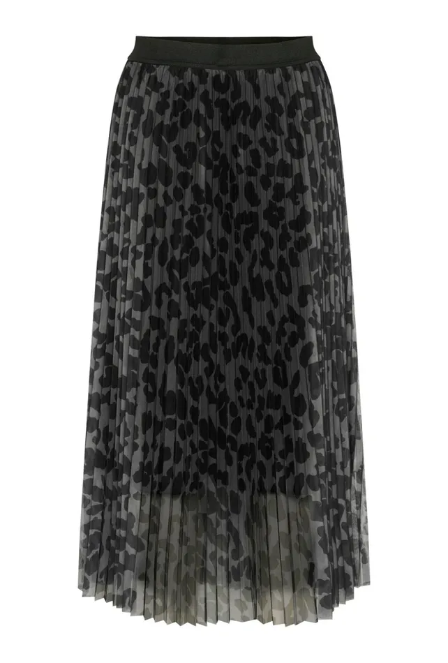 Skirts Women CULTURE CUchancy Skirt Grey Leopard