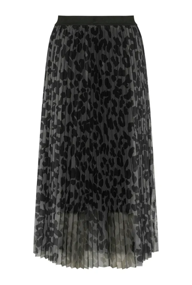 Skirts Women CULTURE CUchancy Skirt Grey Leopard