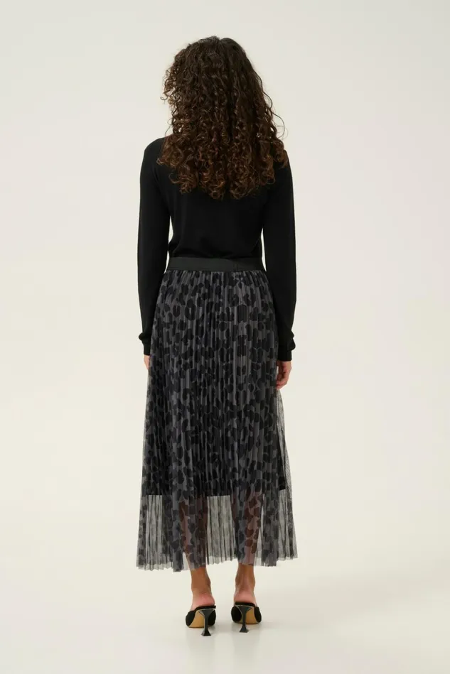 Skirts Women CULTURE CUchancy Skirt Grey Leopard