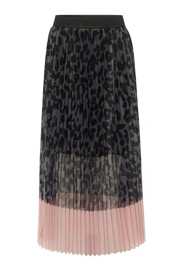 Skirts Women CULTURE CUchancy Skirt Grey Leopardpink