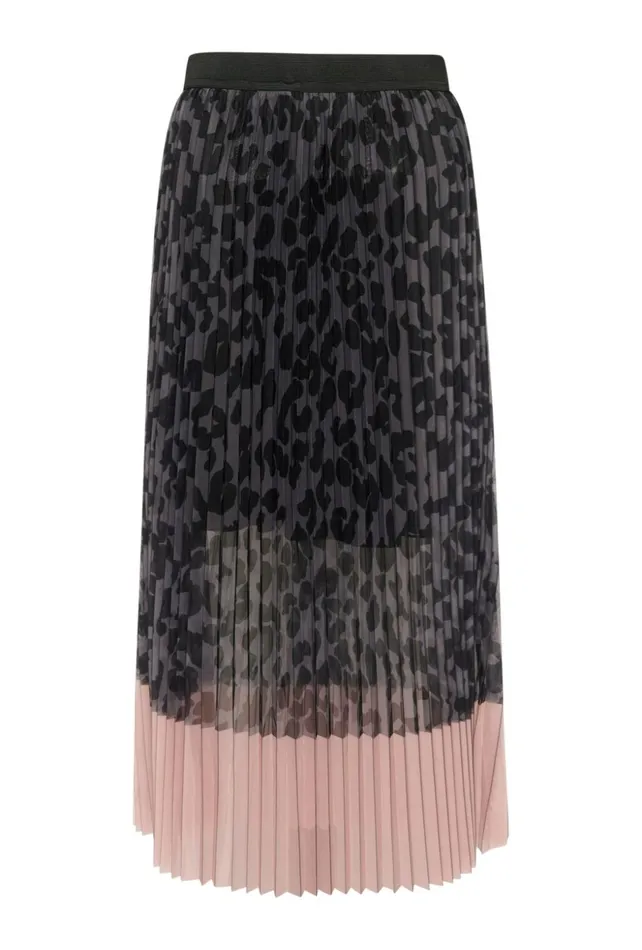 Skirts Women CULTURE CUchancy Skirt Grey Leopardpink