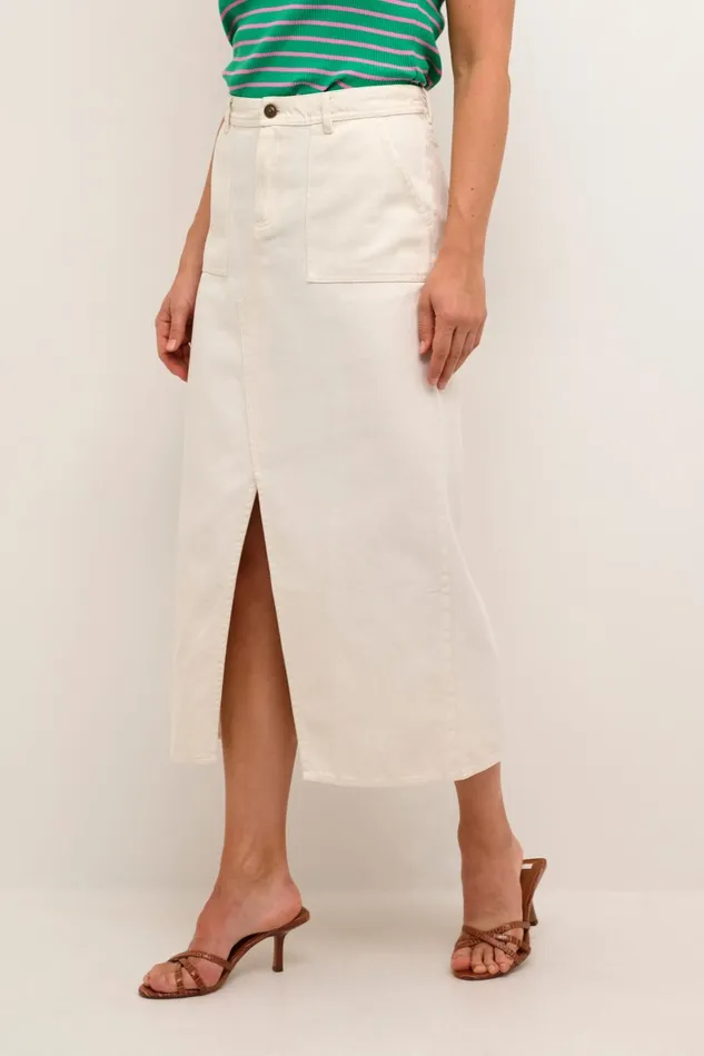 Skirts Women CULTURE CUreba Denim Skirt Spring Gardenia