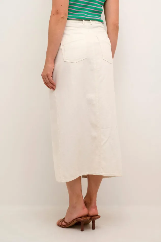 Skirts Women CULTURE CUreba Denim Skirt Spring Gardenia