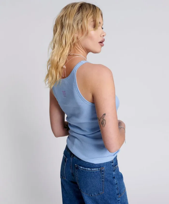 SKYWAY LOGO SINGLET Women One Teaspoon Tees and Tanks SKYWAY LOGO SINGLET Women One Teaspoon Tees and Tanks