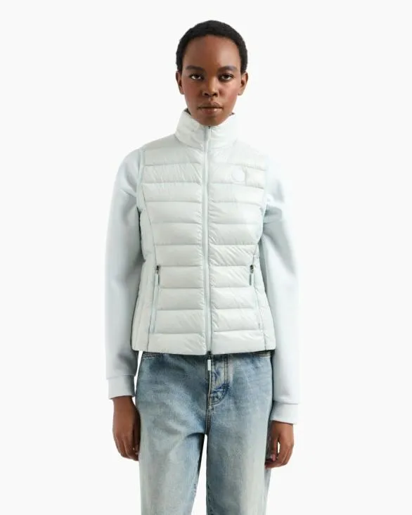 Sleeveless Padded Down Jacket Lightblue Women Armani Outerwear Sleeveless Padded Down Jacket Lightblue Women Armani Outerwear