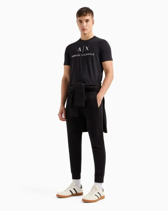 Slim Fit Jersey Tshirt With Logo Black Men Armani TShirts Slim Fit Jersey Tshirt With Logo Black Men Armani TShirts