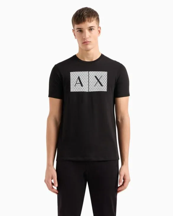 Slim Fit Jersey Tshirt With Logo Black Men Armani TShirts Slim Fit Jersey Tshirt With Logo Black Men Armani TShirts