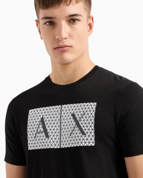 Slim Fit Jersey Tshirt With Logo Black Men Armani TShirts Slim Fit Jersey Tshirt With Logo Black Men Armani TShirts