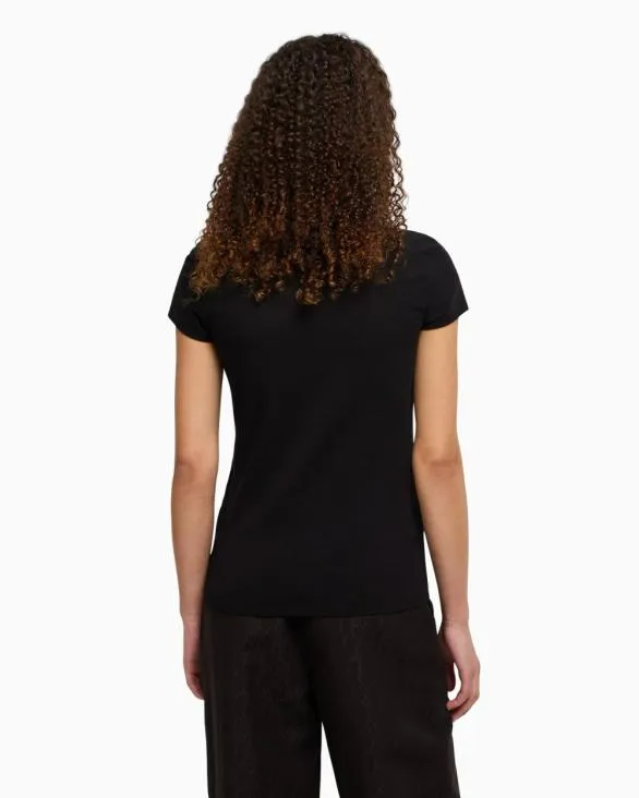 Slim Fit TShirts Black Women Armani TShirts