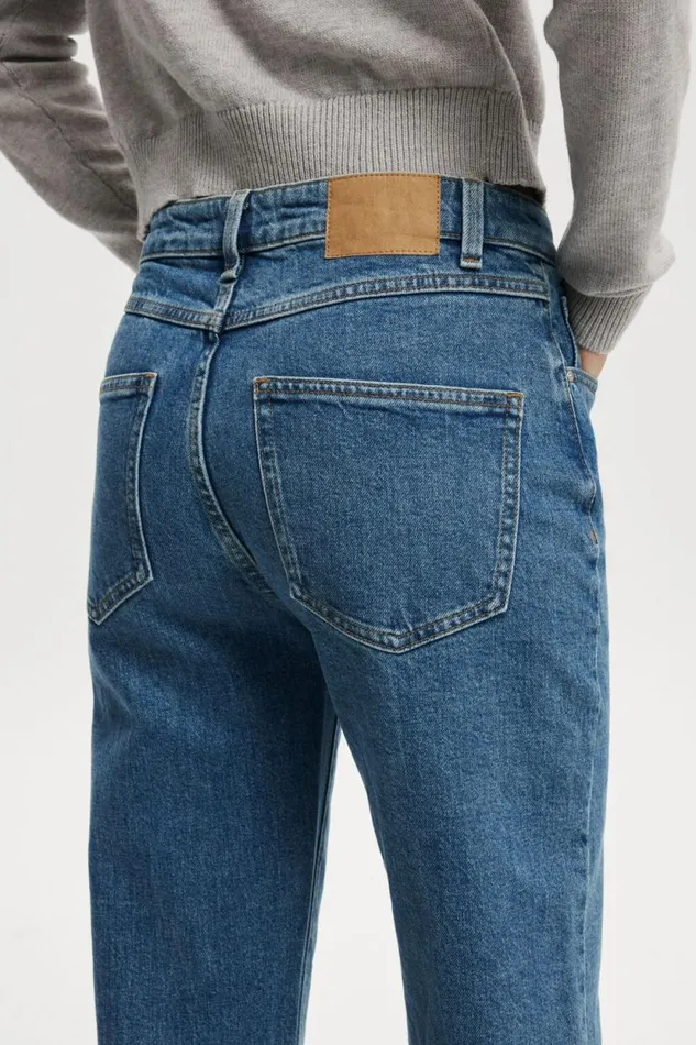 Slim Straight Jean Sea Blue Women Cotton On Pants