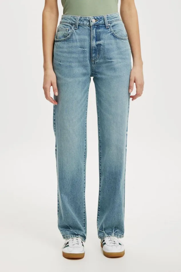 Slim Straight Jean Surfers Blue Women Cotton On Pants