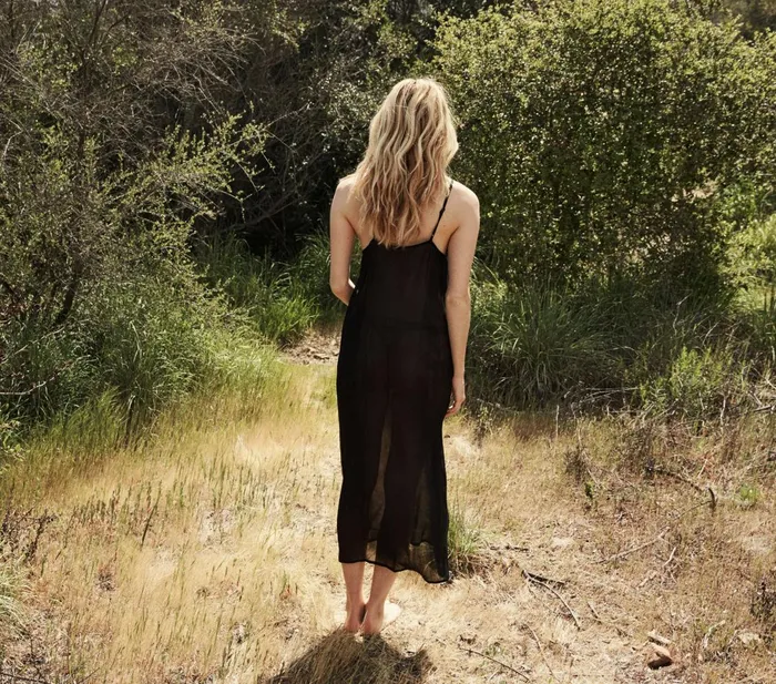 Slips Women DEN Long Deep VNeck Slip Black Slips Women DEN Long Deep VNeck Slip Black