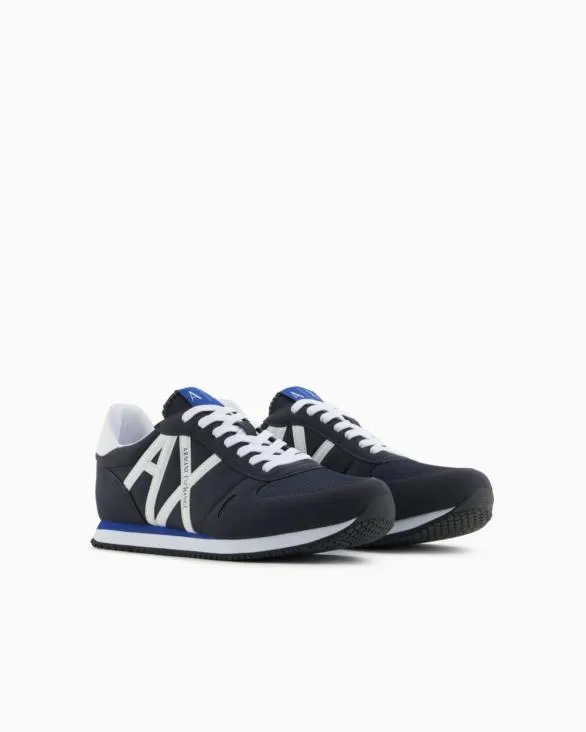 Sneakers In Ecosuede Mesh And Nylon Navyblue Men Armani Sneakers Sneakers In Ecosuede Mesh And Nylon Navyblue Men Armani Sneakers