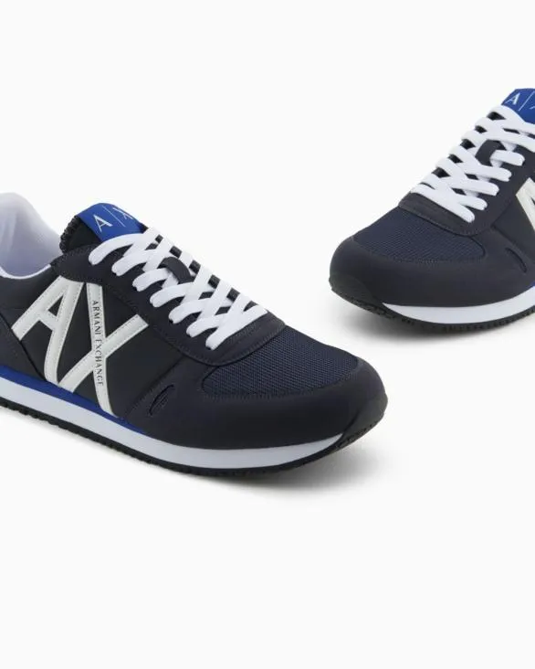 Sneakers In Ecosuede Mesh And Nylon Navyblue Men Armani Sneakers Sneakers In Ecosuede Mesh And Nylon Navyblue Men Armani Sneakers