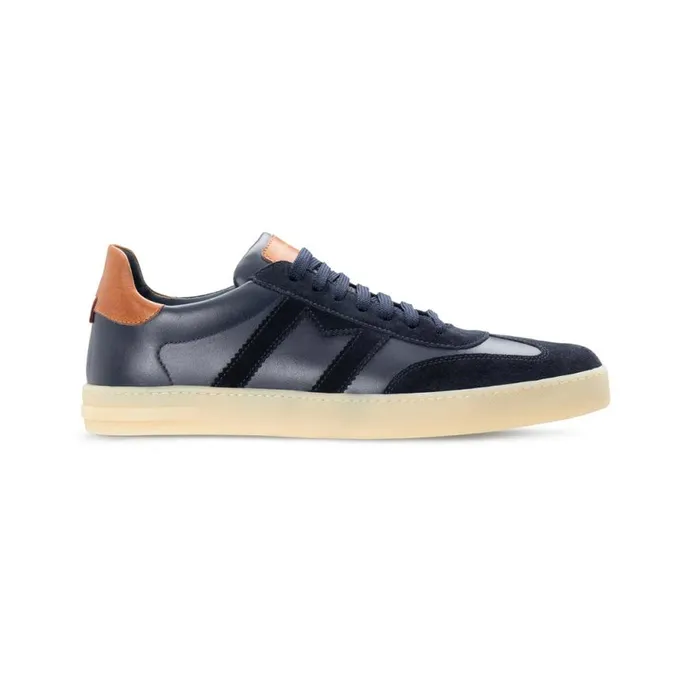 Sneakers Men Moreschi Blue Navy Leather Sneaker