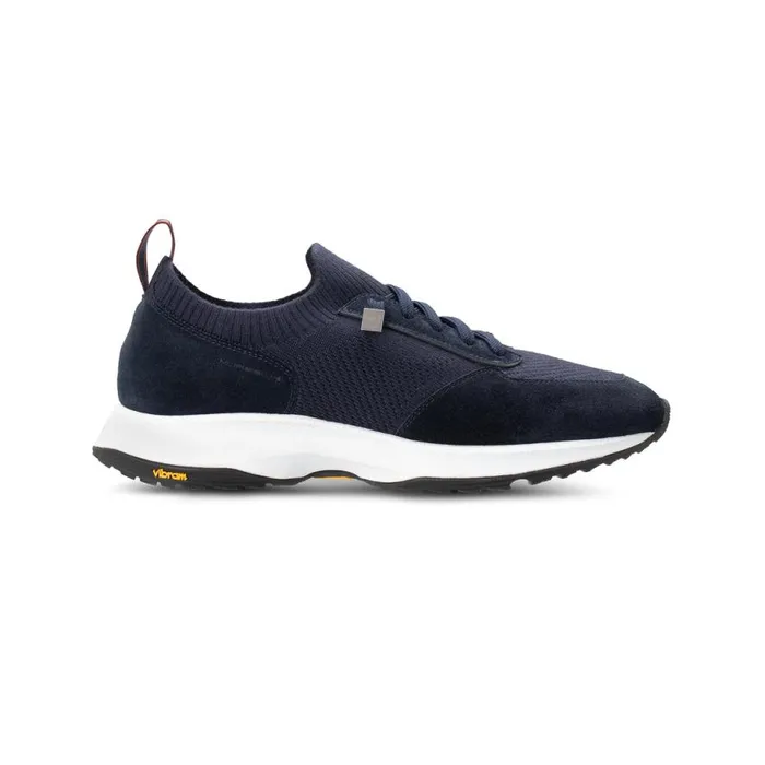 Sneakers Men Moreschi Blue Wool Knit Sneaker