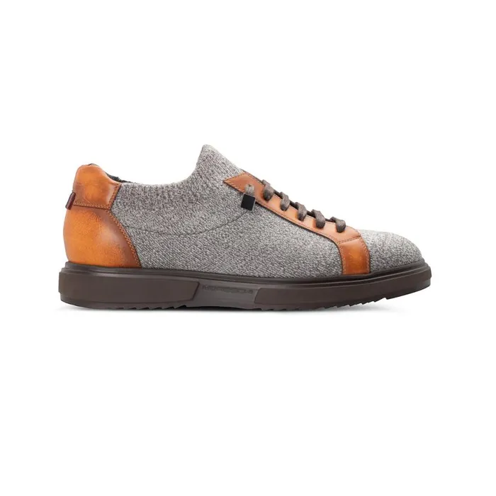 Sneakers Men Moreschi Grey Wool Knit Sneaker