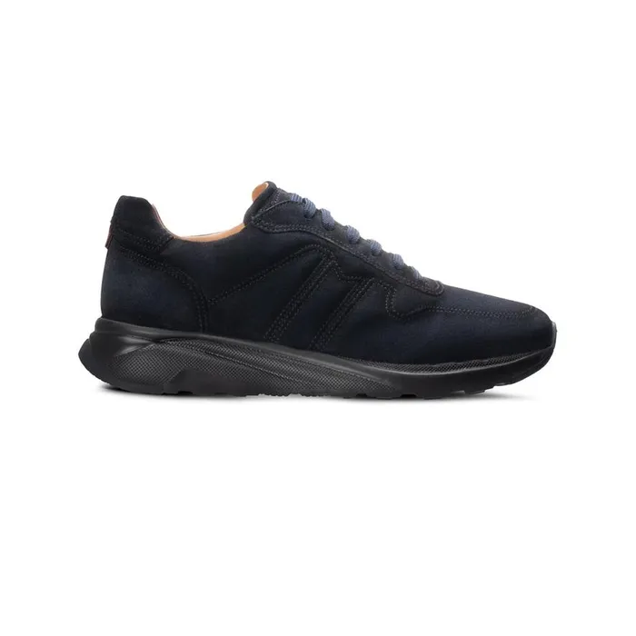 Sneakers Men Moreschi Navy Blue Suede Sneaker