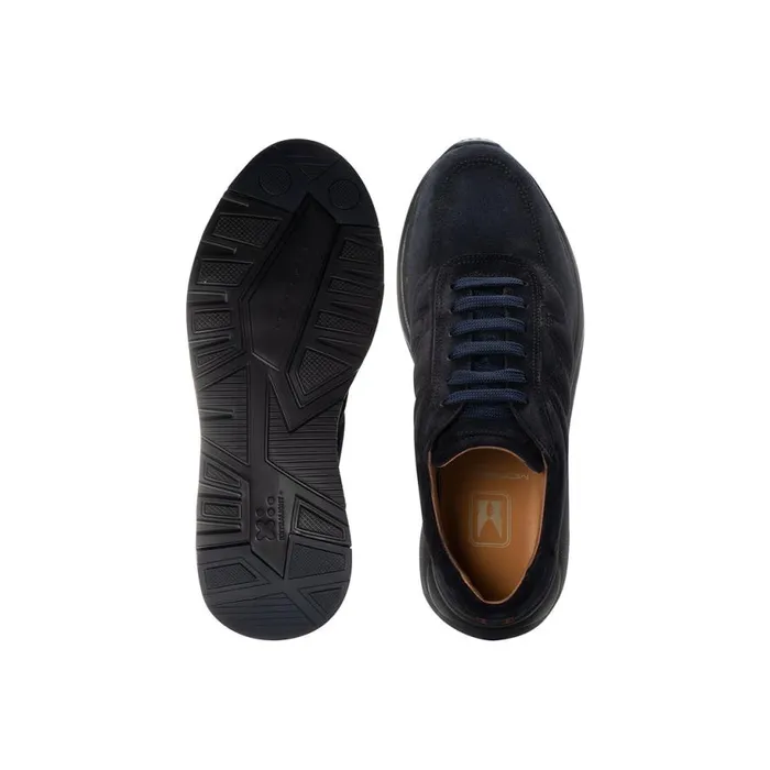 Sneakers Men Moreschi Navy Blue Suede Sneaker