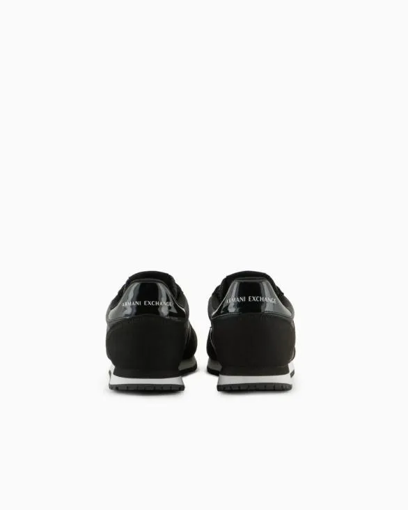 Sneakers With Microsuede Mesh And Nylon Details Black Women Armani Sneakers Sneakers With Microsuede Mesh And Nylon Details Black Women Armani Sneakers