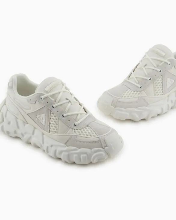 Sneakers With Oversized Sole White Men Armani Sneakers Sneakers With Oversized Sole White Men Armani Sneakers