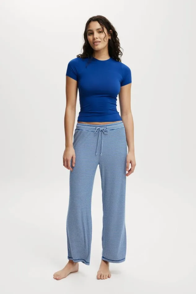 Soft Lounge Fitted TShirt Bonjour Blue Women Cotton On Pajamas Soft Lounge Fitted TShirt Bonjour Blue Women Cotton On Pajamas