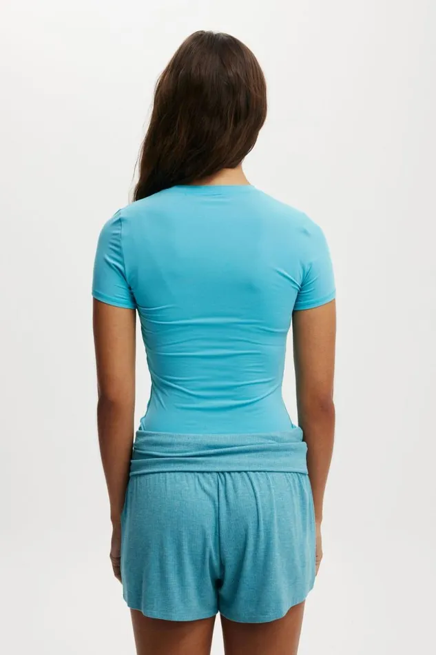 Soft Lounge Fitted TShirt Coastline Blue Women Cotton On Pajamas Soft Lounge Fitted TShirt Coastline Blue Women Cotton On Pajamas