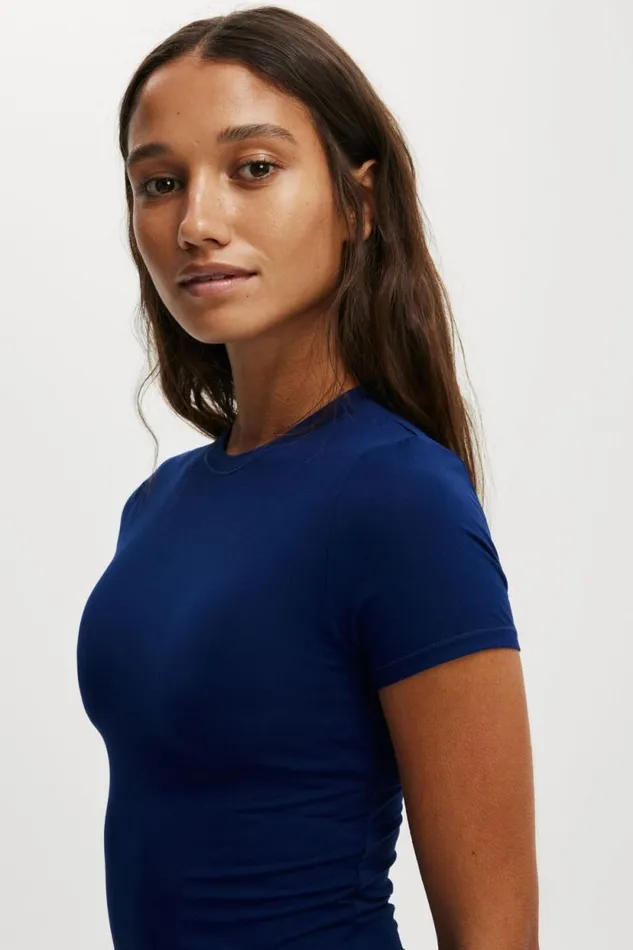 Soft Lounge Fitted TShirt Voyage Blue Women Cotton On Pajamas