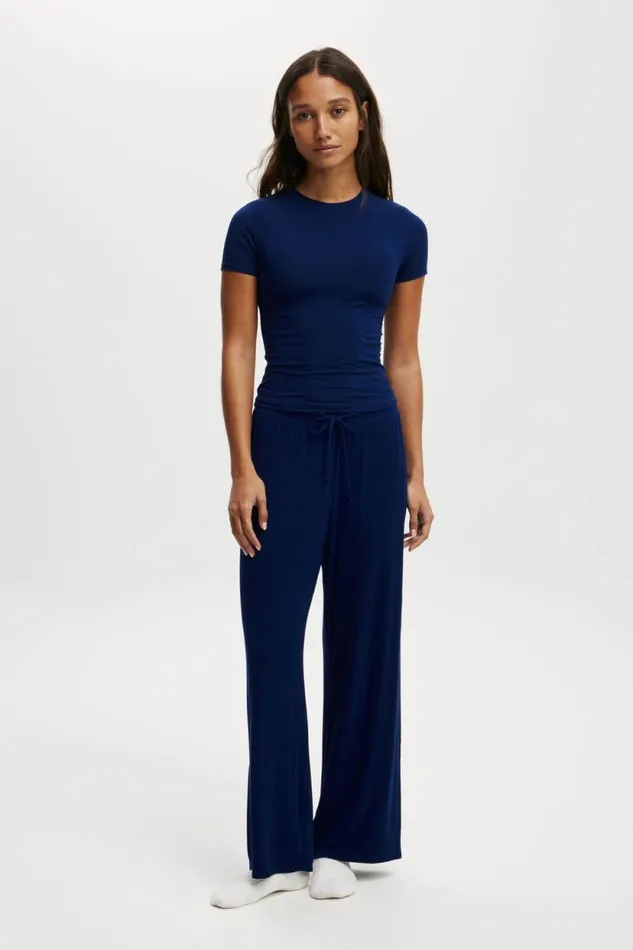 Soft Lounge Fitted TShirt Voyage Blue Women Cotton On Pajamas