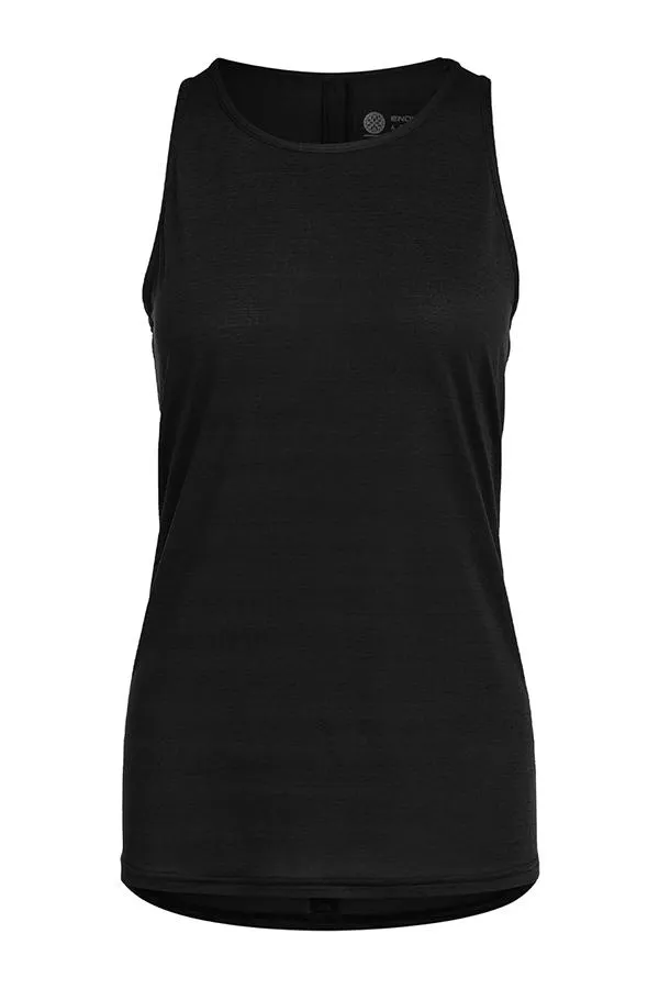 Sosandar Activewear Women Black Open Back Detail Activewear Top Black