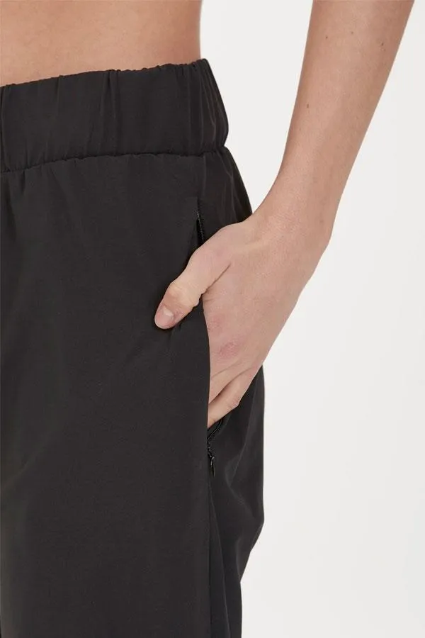 Sosandar Activewear Women Black Relaxed Fit Exercise Trousers With Pockets Black
