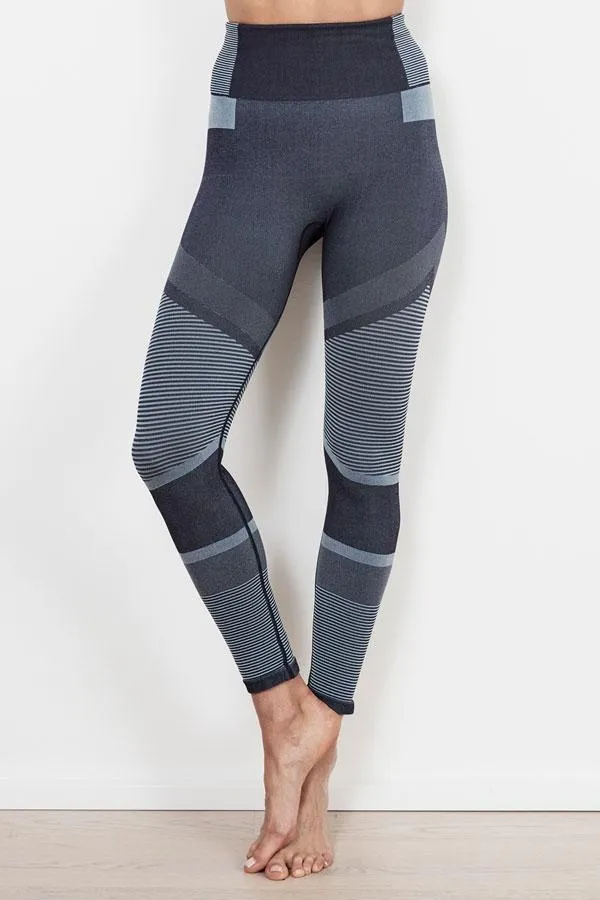 Sosandar Activewear Women Indigo Blue UltraSculpt High Waisted Activewear Leggings Indigo Blue Sosandar Activewear Women Indigo Blue UltraSculpt High Waisted Activewear Leggings Indigo Blue