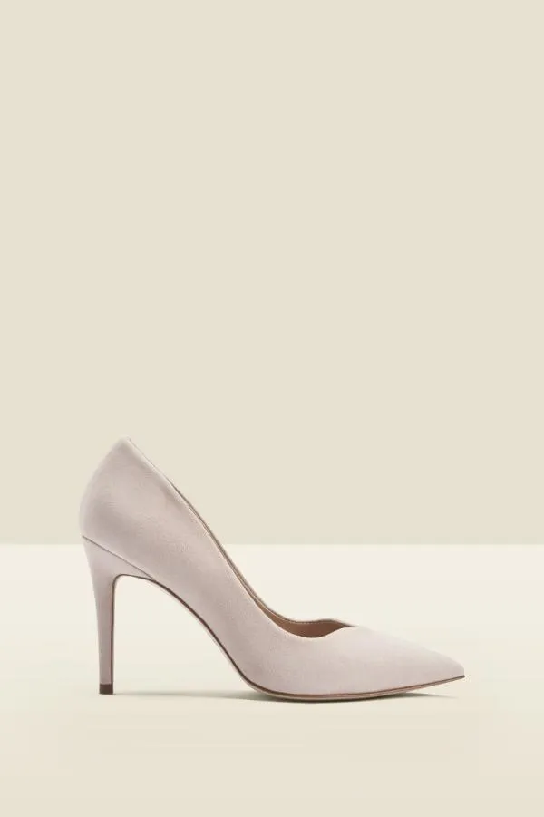 Sosandar Heels Women Celine Nude Suede Sweetheart High Court Shoes