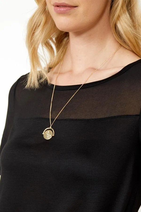 Sosandar Jewellery Women Gold Plated Luxe Jewelled Pendant Necklace