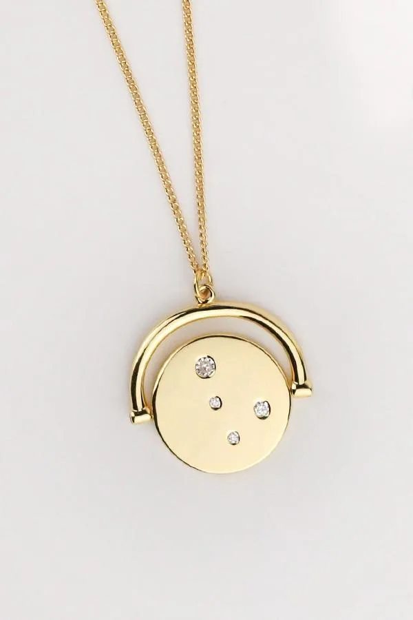 Sosandar Jewellery Women Gold Plated Luxe Jewelled Pendant Necklace
