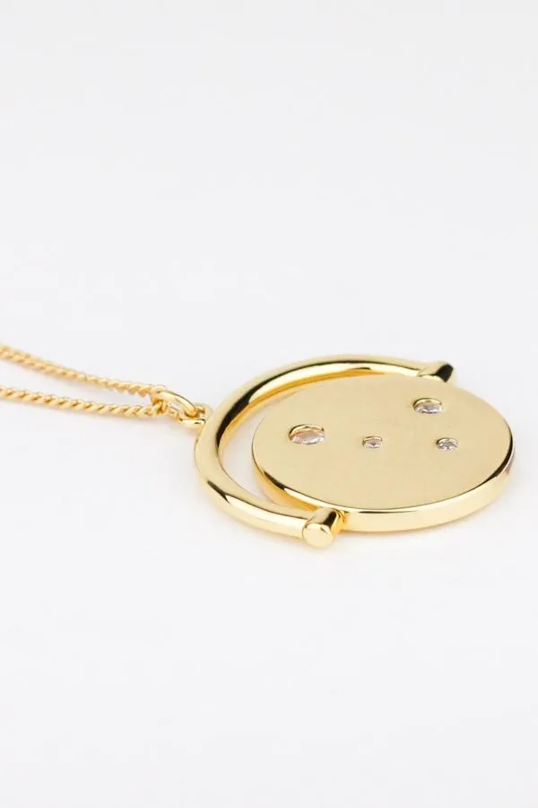 Sosandar Jewellery Women Gold Plated Luxe Jewelled Pendant Necklace