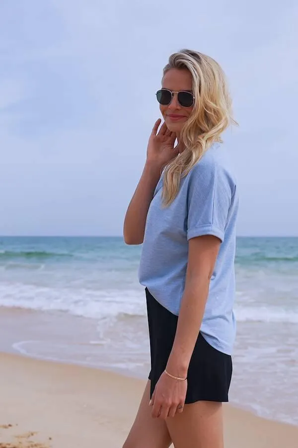 Sosandar Loungewear Women Black Jersey Shorts With Pockets Black