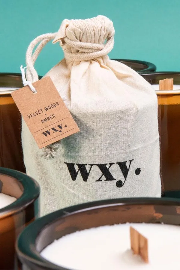 Sosandar Nightwear Women WXY Bamboo and Bergamot Large Wood Wick Candle
