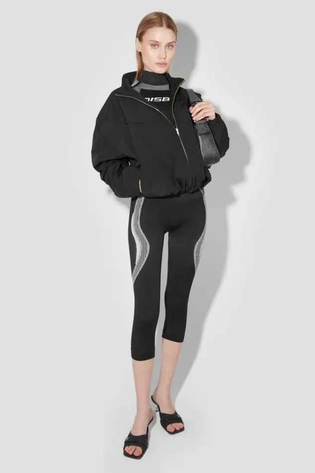 Sport Capri Leggings Blackwhite Women MISBHV Leggings