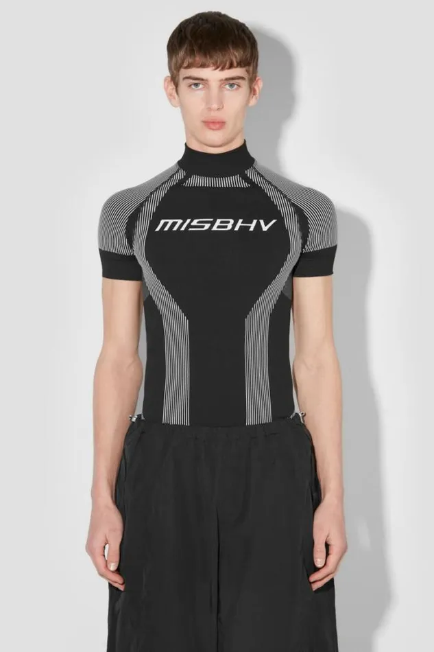 Sport TShirt Blackwhite Men MISBHV Tops