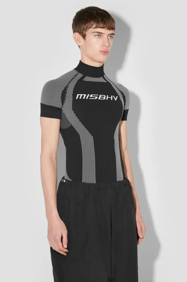 Sport TShirt Blackwhite Men MISBHV Tops