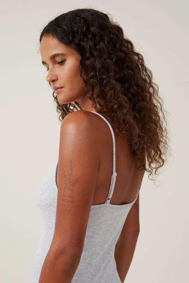 Staple 90S Slip Maxi Dress Grey Marle Women Cotton On Dresses