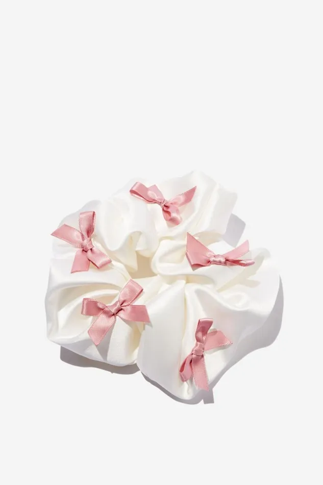Stella Scrunchie Ecrupink Women Cotton On Hair Accessories