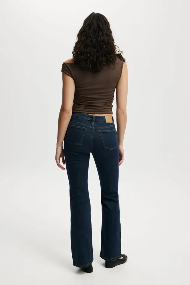 Stretch Bootcut Flare Jean Oxford Blue Women Cotton On Pants