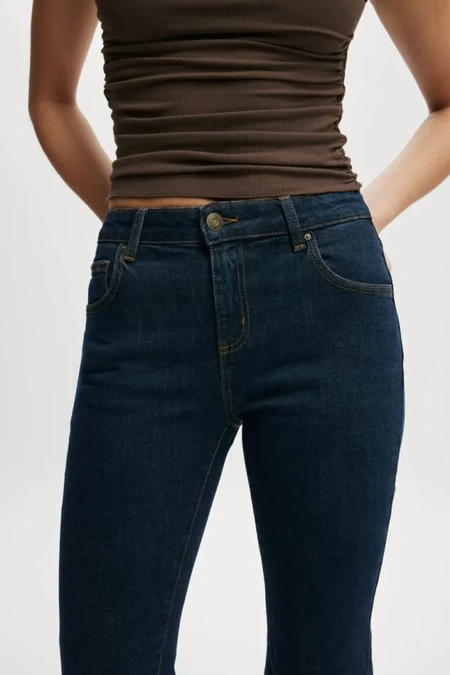 Stretch Bootcut Flare Jean Oxford Blue Women Cotton On Pants