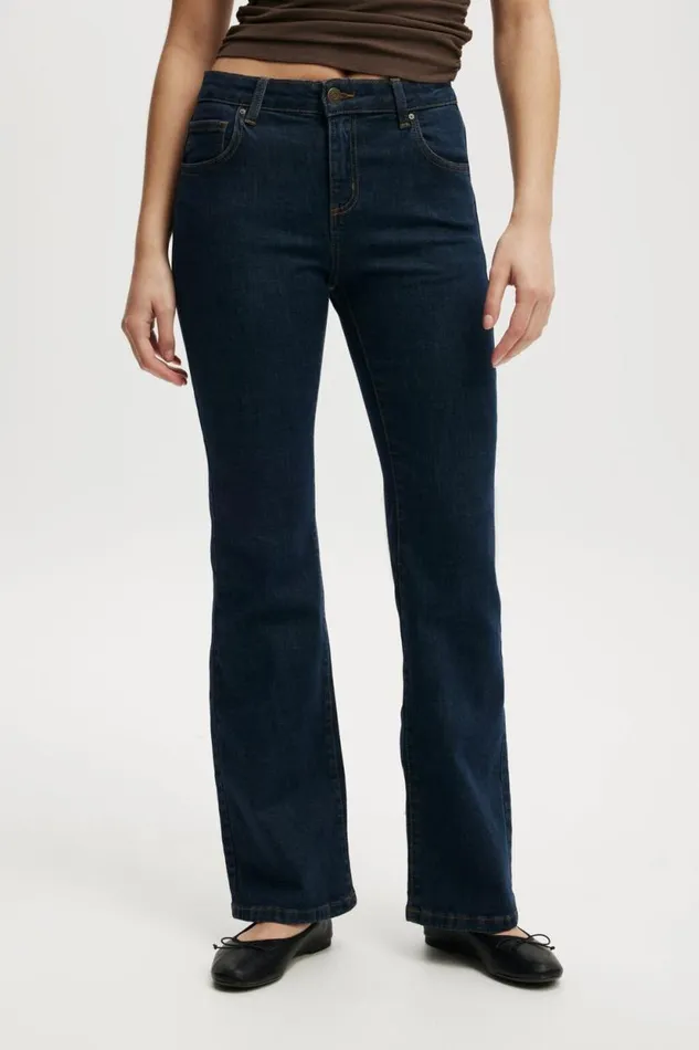 Stretch Bootcut Flare Jean Oxford Blue Women Cotton On Pants